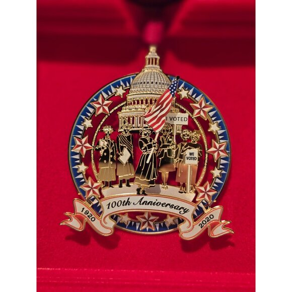 Women's Right to Vote 100th Anniversary Commemorative Holiday Ornament 2020 - Picture 3 of 6